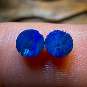 0.65cts - Australian Boulder Opal Doublet Pair