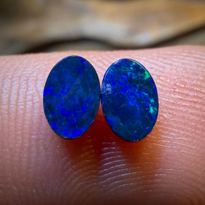 0.72cts - Australian Boulder Opal Doublet Pair