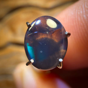 0.8cts - Lightning Ridge Black Crystal Opal
