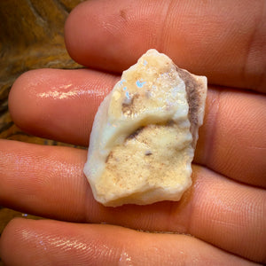 34.4cts - South Australian White Opal Rough Piece