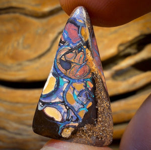 28.2cts - Tribal Yowah Nut Opal. Australian Opal