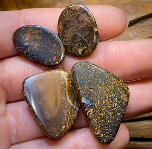 The 123.6cts - 4x Tribal Queensland Boulder Opals. Wholesale Parcel - Opal Whisperers