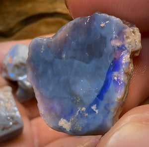 (Template) 114.2cts - 9x Lightning Ridge Dark Opal Rough Parcel - Opal Whisperers