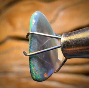 1.65cts - Rare Gem South Australian Black Crystal Opal