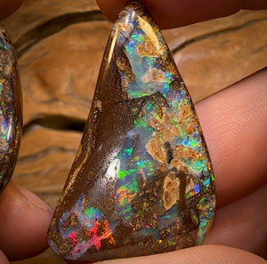 Auction Fall-Through = Your Gain! 🔥 117.5cts - Rare Australian Boulder Wood Fossil Opal Split Pair Bid for One Bid For Both