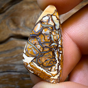 HDW 20.9cts - Rare Blonde/Porcelain Tribal Australian Boulder Opal from Yowah