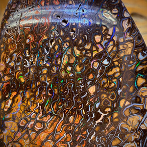 150.1cts - Awesome Tribal Yowah Nut Opal. Double Sided Picture Stone