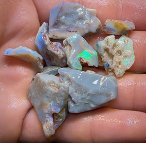 105cts - 10x Lightning Ridge Crystal and Dark Opal Rough Parcel - Opal Whisperers