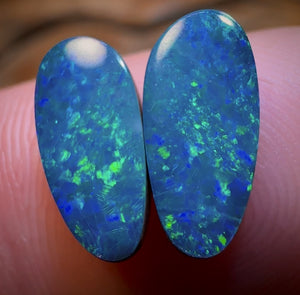 2.61cts - Australian Boulder Opal Doublet Pair