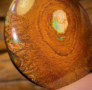 “Tribal Eye 2” 38.1cts - Yowah Nut Tribal Kernel Opal. Double Sided!