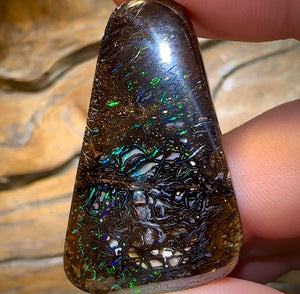 74.2cts - Black Tribal Yowah Nut Opal - Opal Whisperers