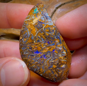Bargain Card! 217.2cts - Tribal Yowah Nut Opal Rough Pair. Australian Opal