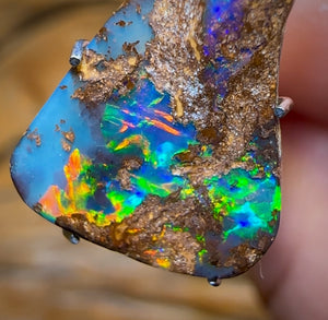 4.15cts - Amazing Colour Pattern Combo Queensland Boulder Opal from Yowah