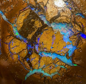 186cts - Australian Boulder Opal TRIBAL from Yowah - Opal Whisperers
