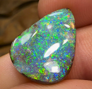 8.6cts - Gem Quality Solid Queensland Boulder Opal Unique Pattern - Opal Whisperers