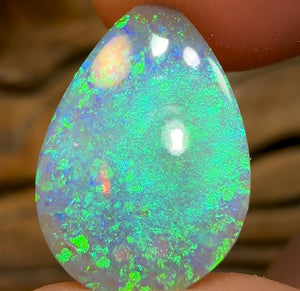 4.8cts - Double Sided Rare Mintabie Black Crystal Opal - Opal Whisperers