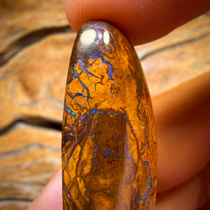 Half Price Card! BIG 69.8cts - Tribal Queensland Boulder Opal from Yowah