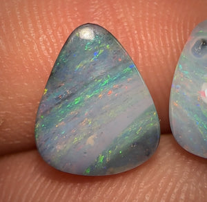 4.1cts - Queensland Boulder Solid Opal Pair - Opal Whisperers