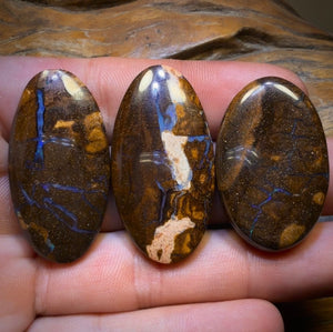 148.6cts - 3x Australian Boulder Seam Opal’s. Wholesale Dealers Parcel