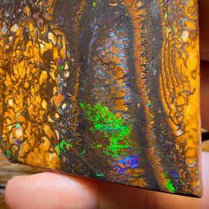 464.8cts - Wow! Large Tribal Yowah Nut Opal Rub. Metallic Colour