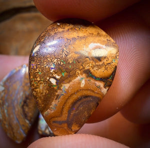 60.9cts - 3x Australian Tribal Boulder Opal’s. Wholesale Dealers Parcel