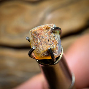 🔨 AUCTION 🔨 No Reserve 0.2cts - Solid Australian Boulder Pipe Opal