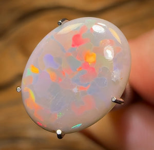 2.55cts - ‘Red Camo’ GEM Lightning Ridge Dark Opal