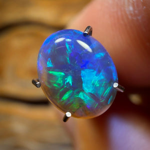 1.2cts - Lightning Ridge Semi Black Opal, Best of Black Crystal