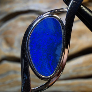 Opalfest Bargaincard! Sterling Silver - Queensland Boulder Opal Doublet Pendant