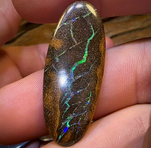 59.7cts - 4x Matching Queensland Boulder Opals. “Electric Salami” - Opal Whisperers