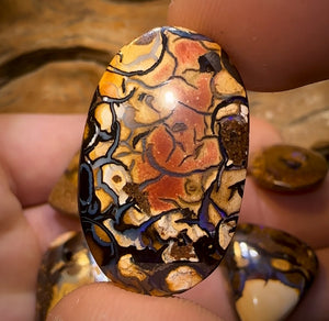 🔒115.6cts - 6x Great Tribal Queensland Boulder Opal Parcel. Yowah Nut Parcel