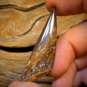 33.3cts - Tan Tribal Yowah Nut Australian Opal. Great Sail Cut