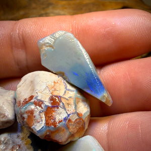91.2cts - 5x Lightning Ridge Opal Rough Parcel