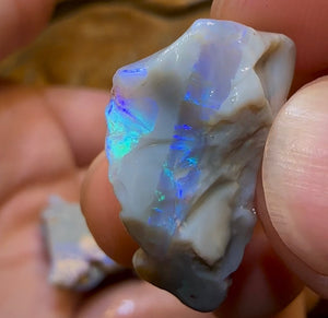 105cts - 10x Lightning Ridge Crystal and Dark Opal Rough Parcel - Opal Whisperers