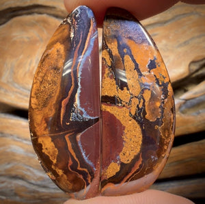 54.6cts - Tribal Queensland Boulder Opal Pair