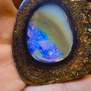 Dad Card! 293cts - Yowah Nut Crystal Centre Rub Specimen Pair