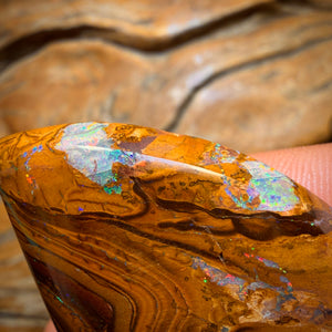 116.9cts - Tribal Australian Boulder Opal Massive Stone Bargain