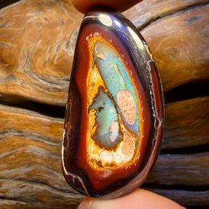 119.7cts - Yowah Nut Crystal Centre Opal. Best Rockpool Pattern