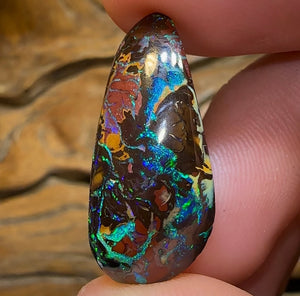 19.4cts - Electric Top Tribal Australian Boulder Opal from Koroit - Opal Whisperers