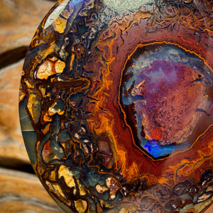 Aren’t you glad you stayed to the end card! 150.7cts - Yowah Nut Tribal / Crystal Centre Opal