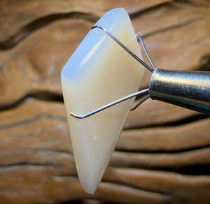 14.5cts - Old School Cut 35+ Yrs. GEM South Australian White Opal - Opal Whisperers