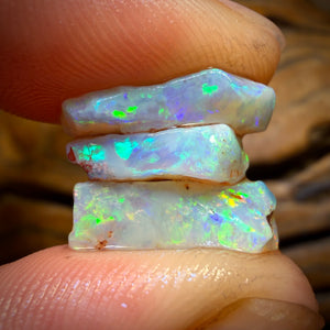 13.1cts - 3x South Australian Opal Rough Parcel