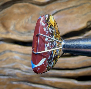 10.5cts - Queensland Boulder Opal Nut Kernel from Koroit Double Sided Magic!