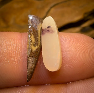 6.3cts - 2x Quality Australian Boulder Seam Opal Rubs Parcel