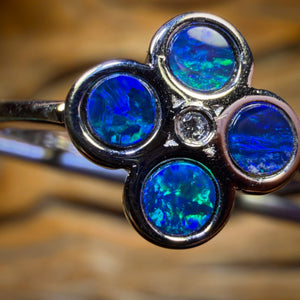 Sterling Silver - Queensland Boulder Opal Doublet Ring