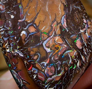 33.6cts - Yowah Nut Opal. Tribal Pattern - Opal Whisperers