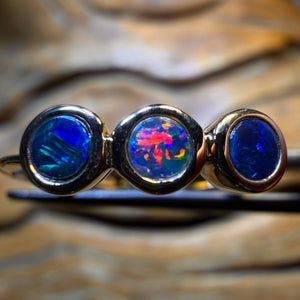 14k Gold - Queensland Boulder Opal Doublet Ring