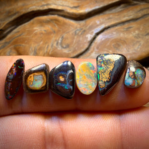 đ15.4cts - 6x Australian Boulder Opalâs. Wholesale Dealers Parcel
