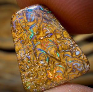 7.5cts - Coolest Electric Tan Tribal Yowah Nut Opal. Australian Opal