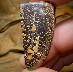 72.9cts - Yowah Nut Opal. Top Tribal Pattern - Opal Whisperers